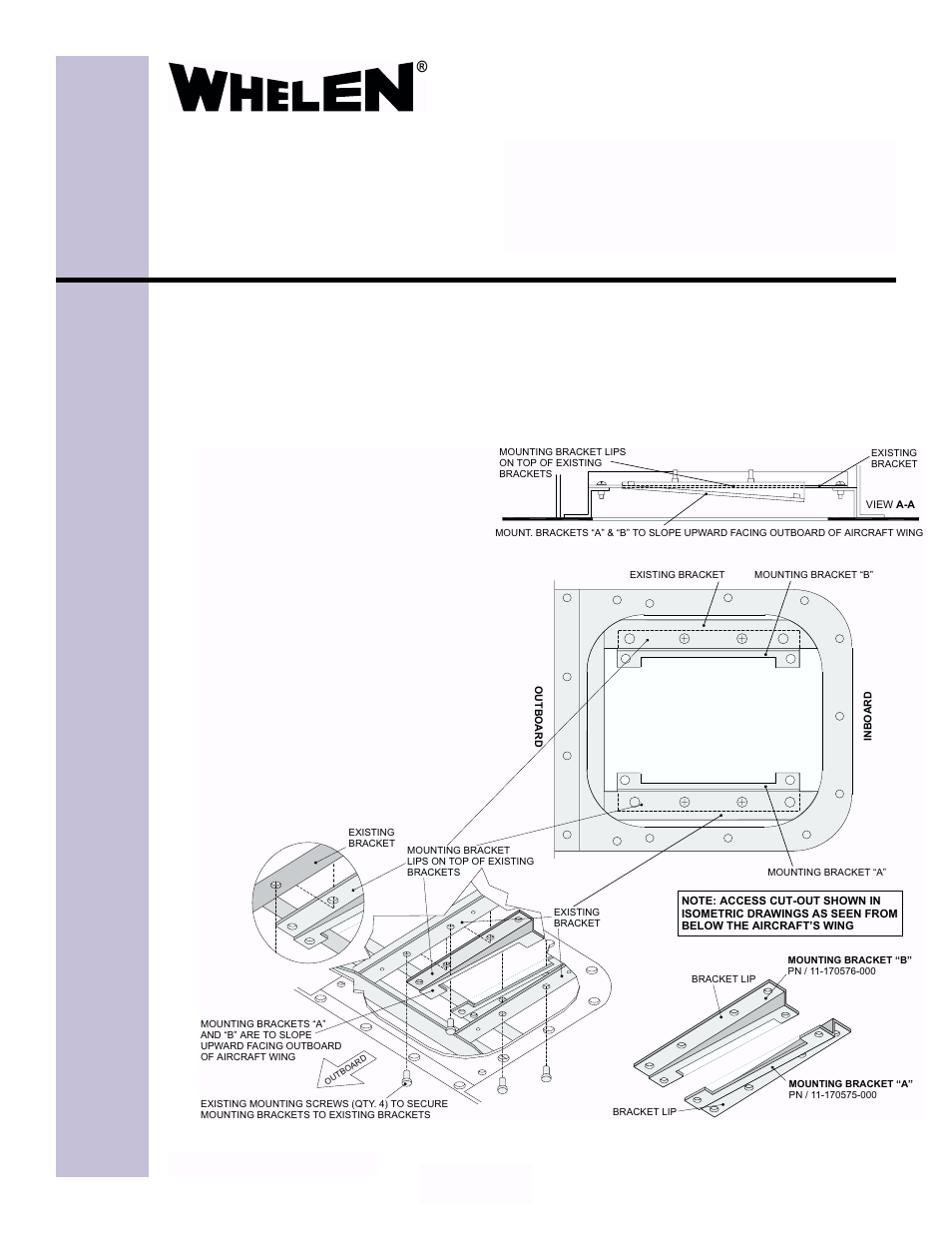 Whelen Cessna Citation 550 User Manual | 6 pages