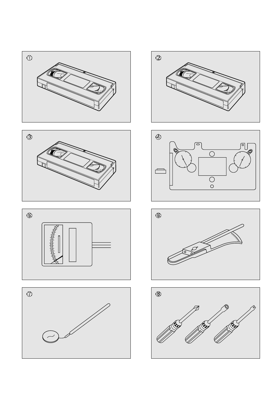 Alignment tape cleaning tape | Daewoo K3050MECHA User Manual | Page 12 / 47