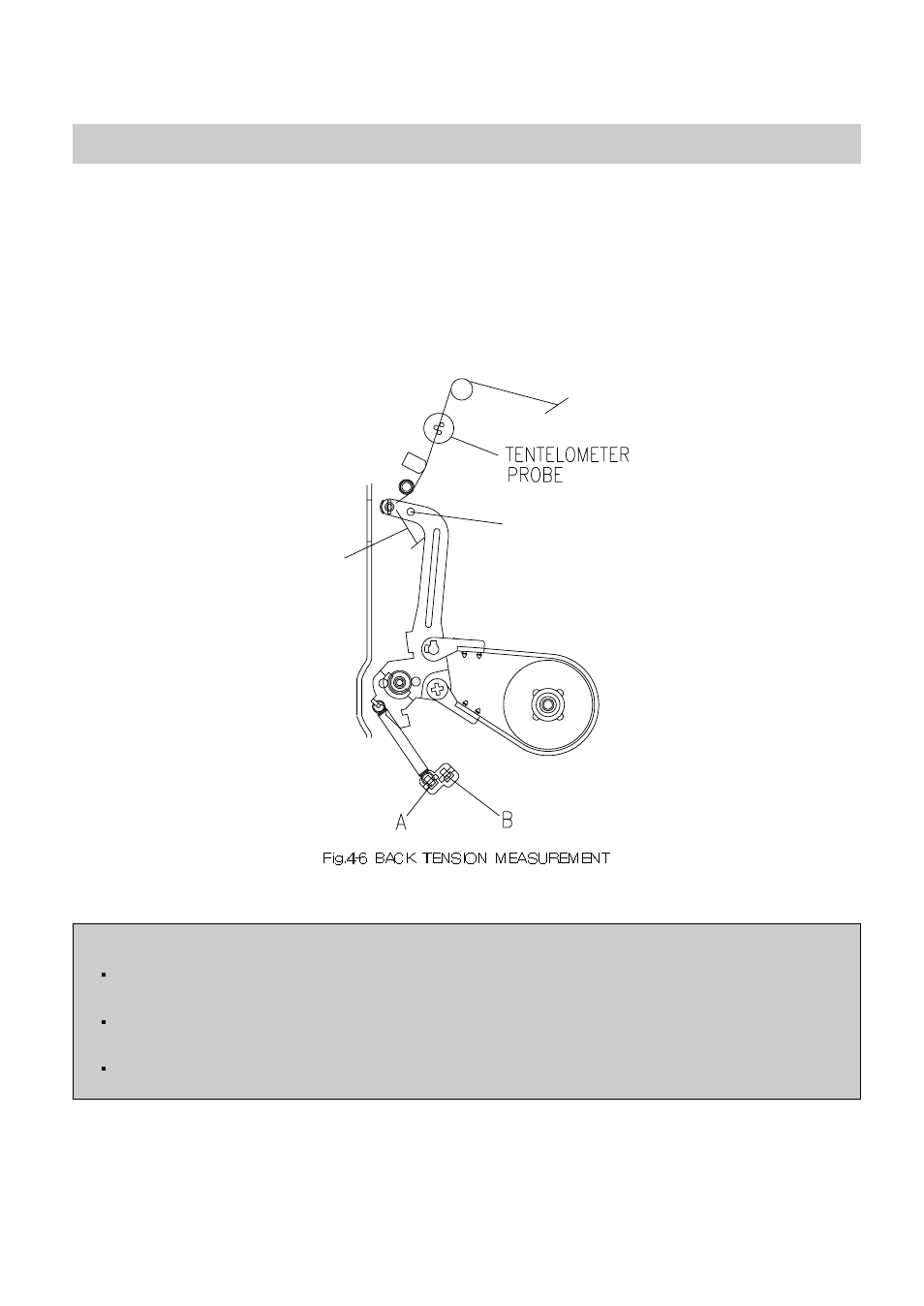 2. back tension measurement | Daewoo K3050MECHA User Manual | Page 26 / 47