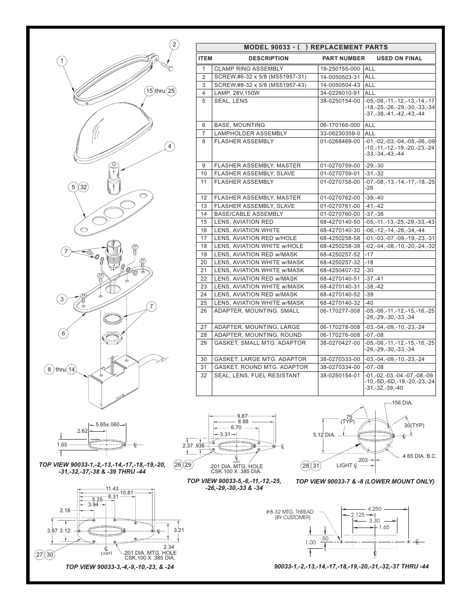 Whelen 90033 User Manual | Page 2 / 2