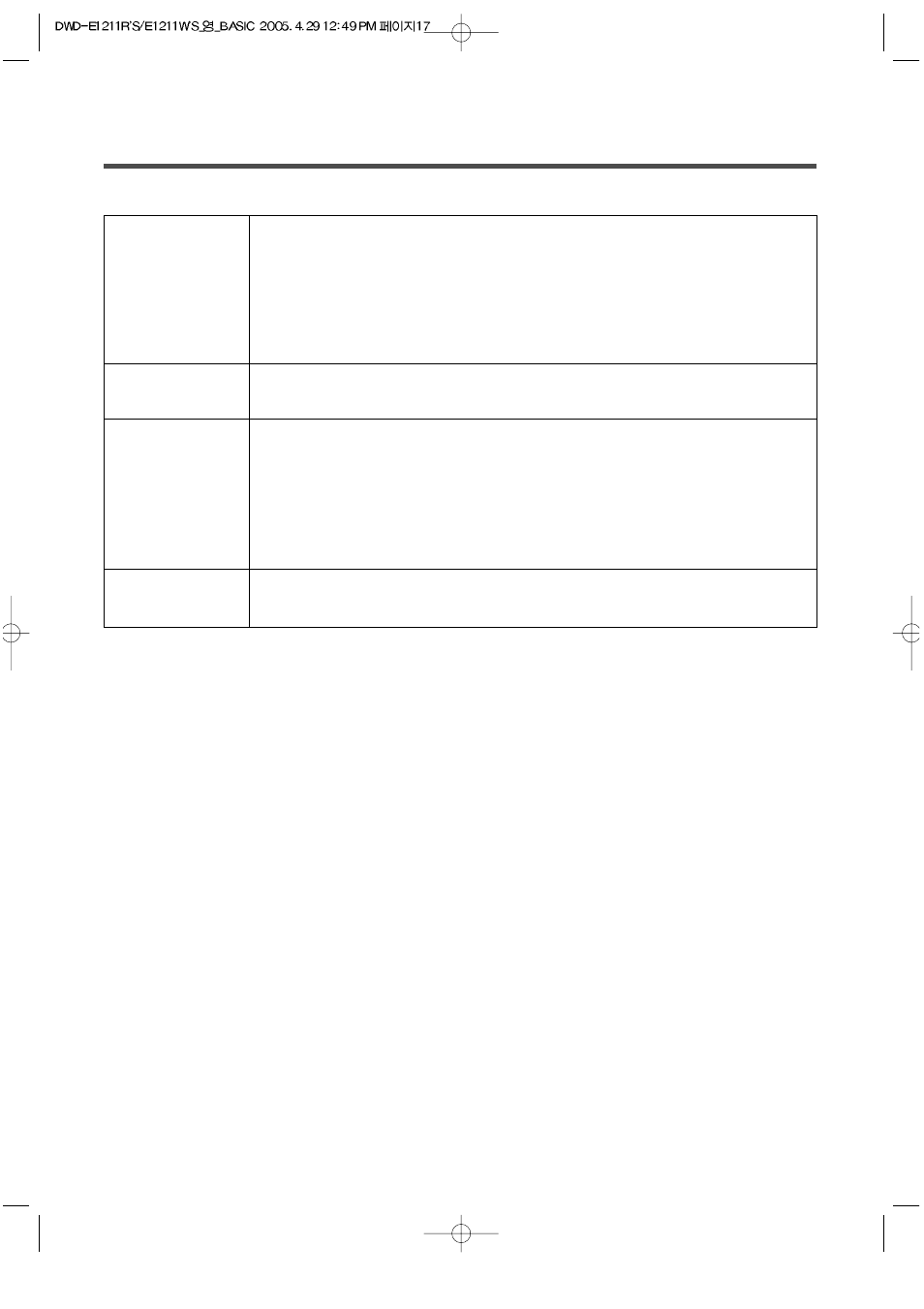 Daewoo DWD-E1211R'S User Manual | Page 17 / 32