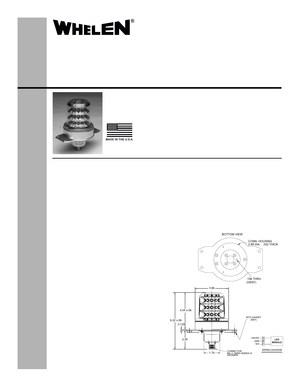 Whelen 7090505 User Manual | 2 pages