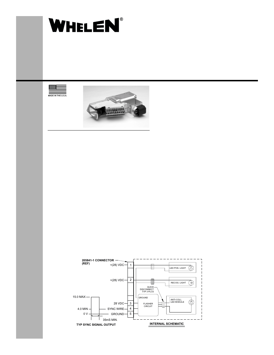 Whelen 7100001 User Manual | 2 pages