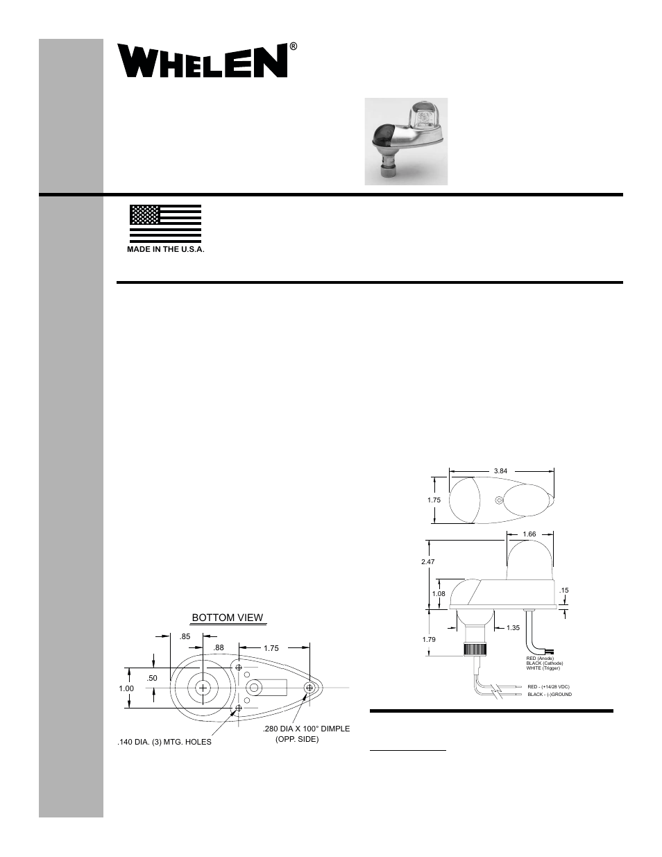 Whelen 70239 Series User Manual | 2 pages