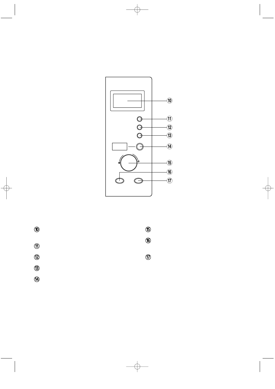 Features diagram, Continued ) | Daewoo KOR-634R User Manual | Page 7 / 15