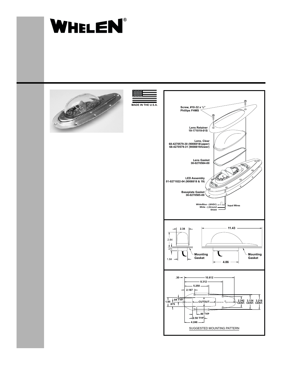 Whelen 9008818 User Manual | 1 page