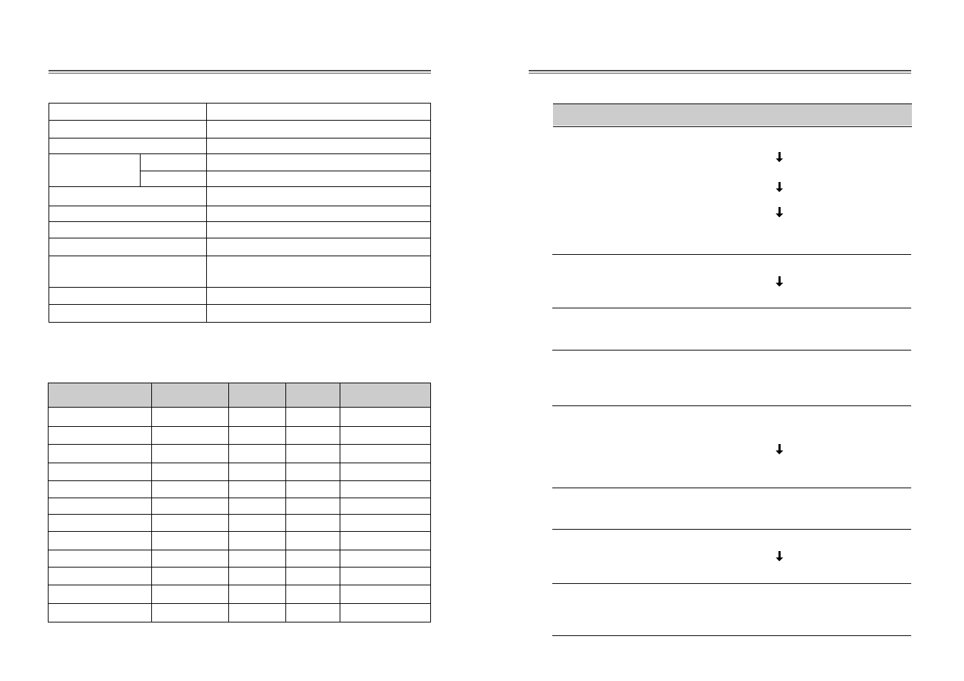 Specifications, Caracteristiques du signal, Depannage | Daewoo 103FH User Manual | Page 19 / 35