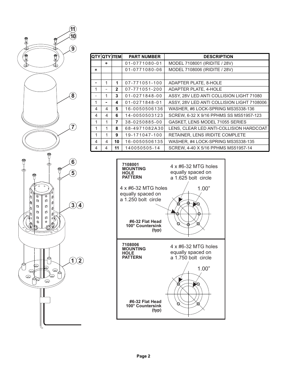 Whelen 7108001 User Manual | Page 2 / 2