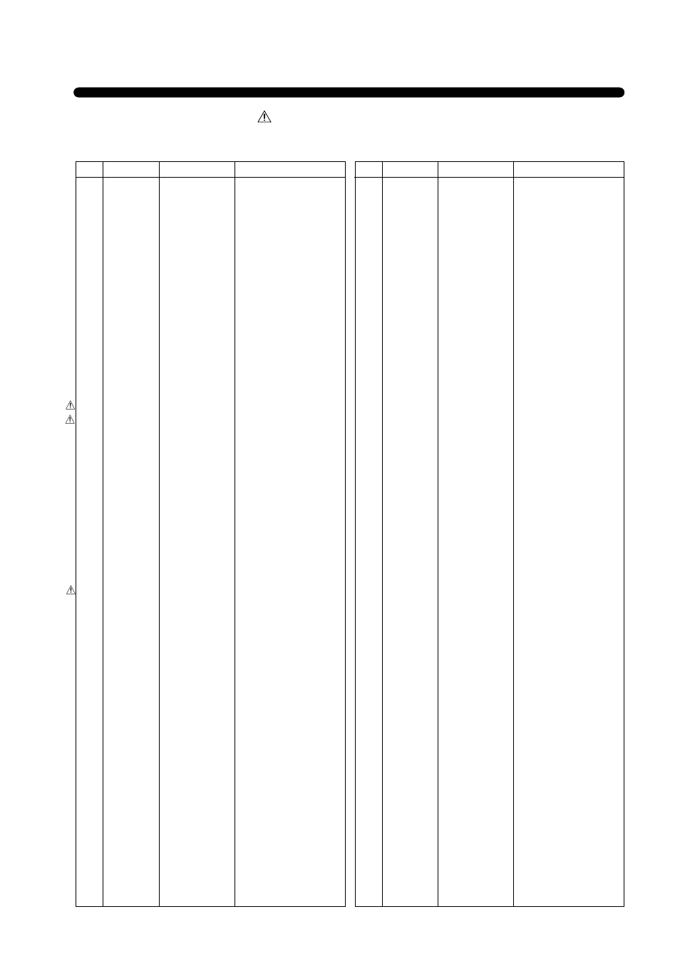 Electrical parts list | Daewoo 531X User Manual | Page 22 / 26