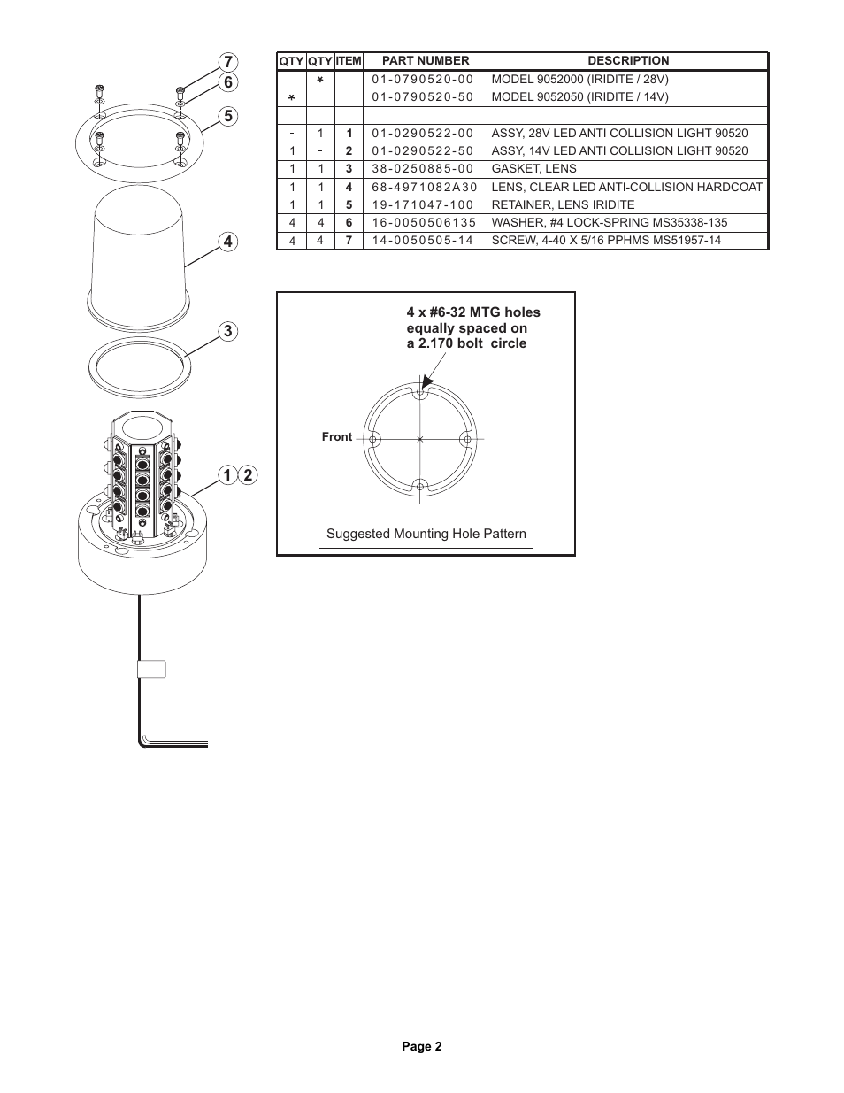 Whelen 9052000 User Manual | Page 2 / 2