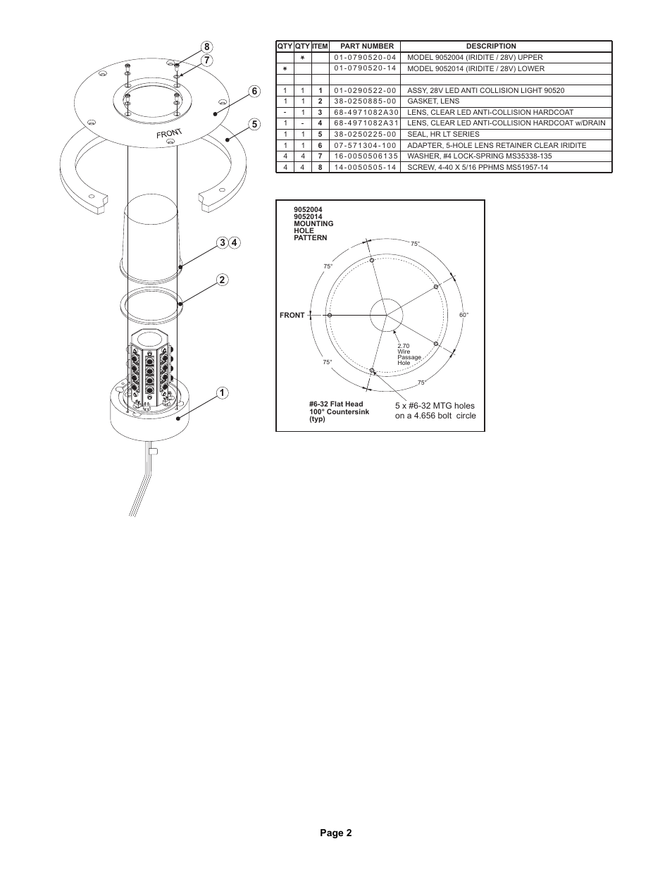 Page 2 | Whelen 9052004 User Manual | Page 2 / 2