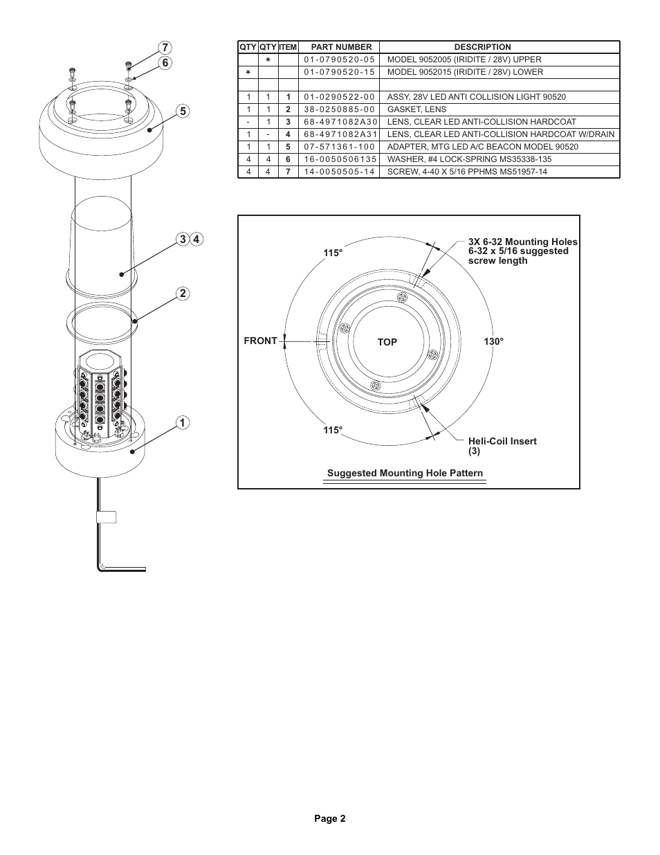 Whelen 9052005 User Manual | Page 2 / 2