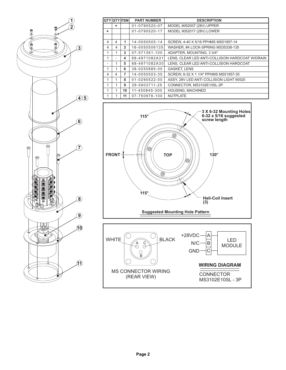 Whelen 9052007 User Manual | Page 2 / 2