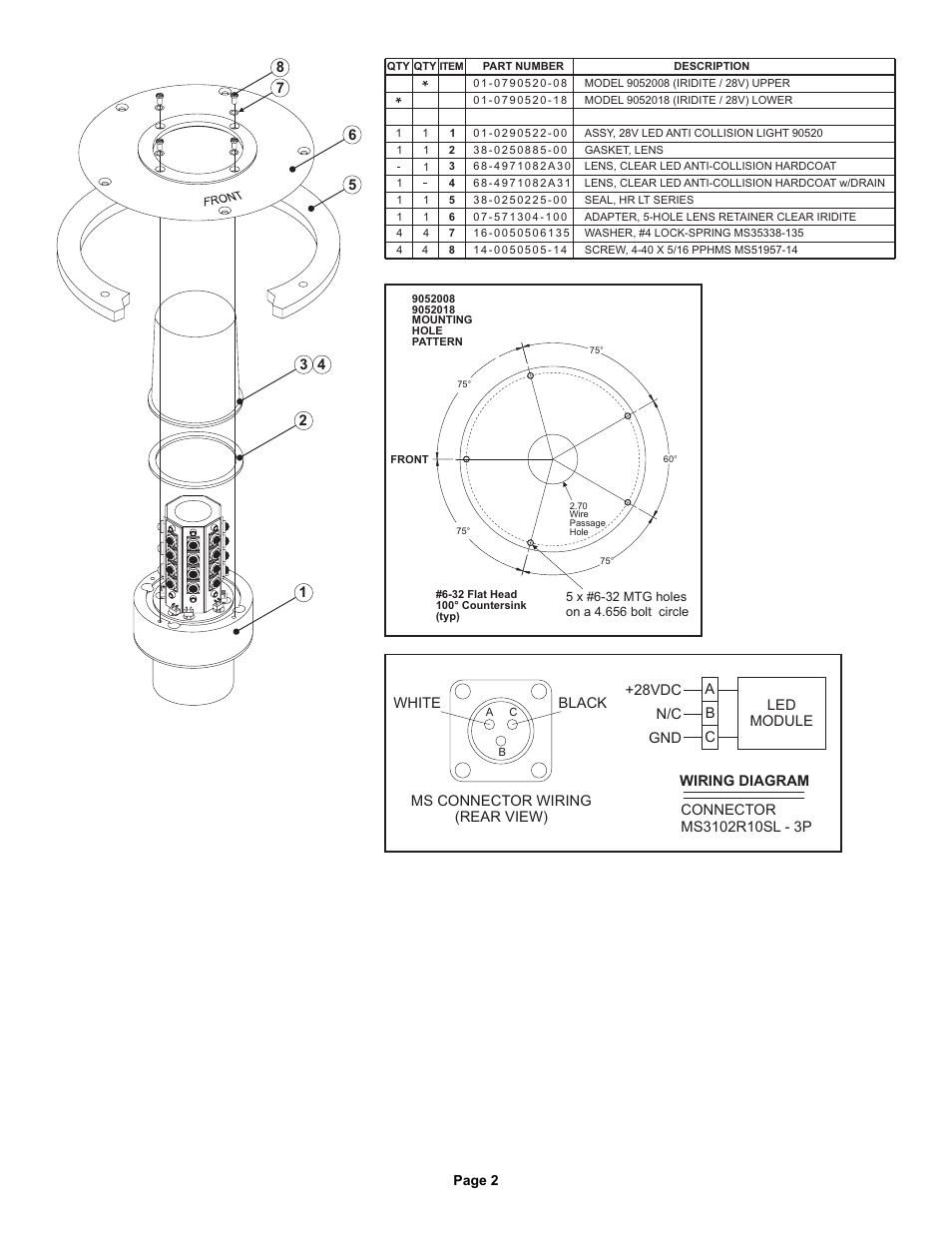 Whelen 9052008 User Manual | Page 2 / 2