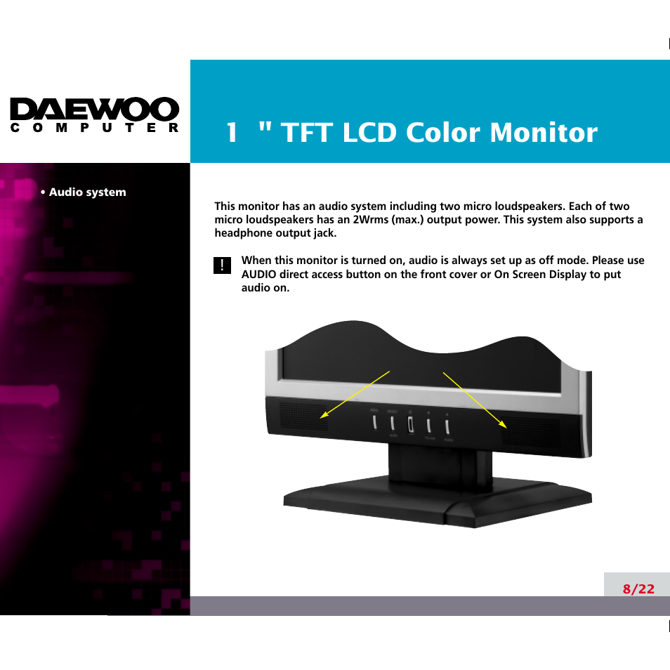 Daewoo F227B User Manual | Page 11 / 25