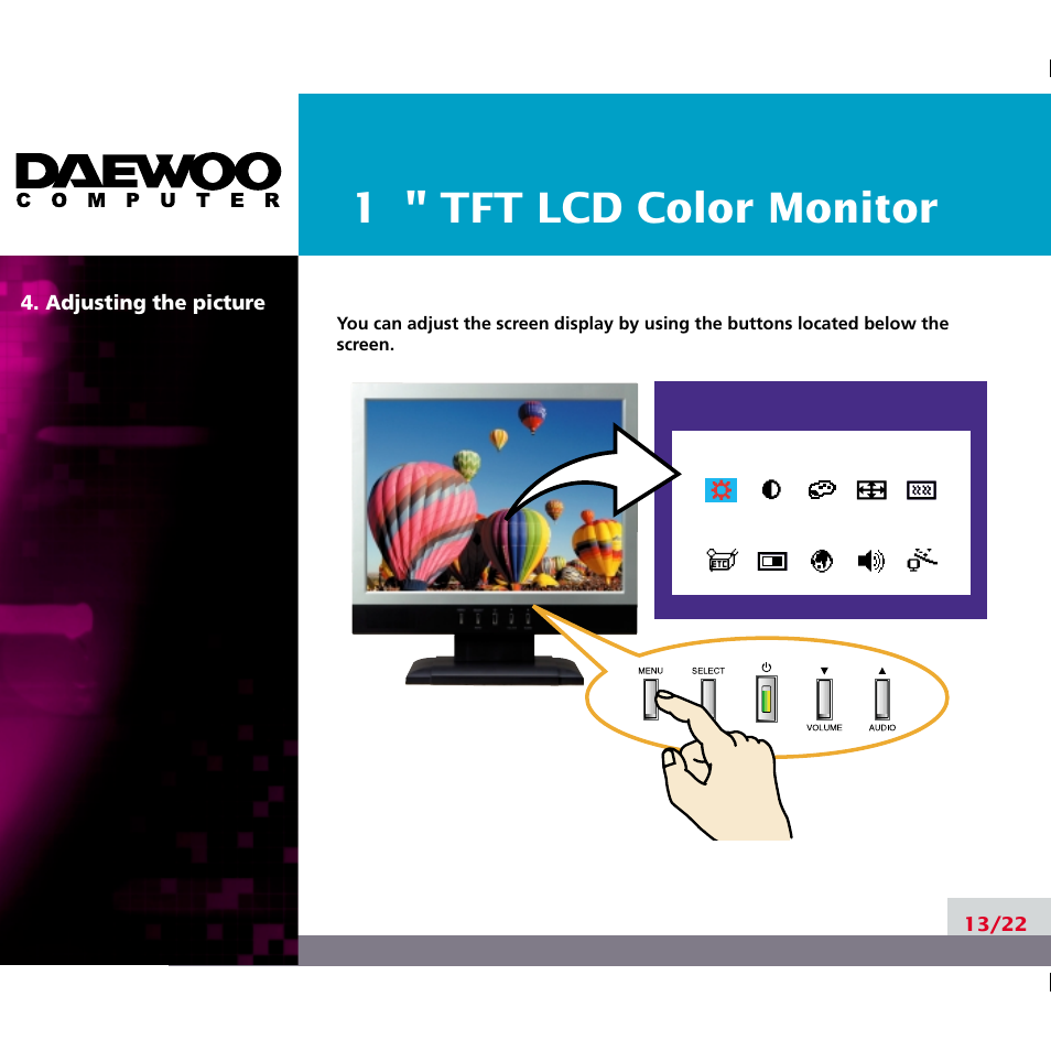 Daewoo F227B User Manual | Page 16 / 25