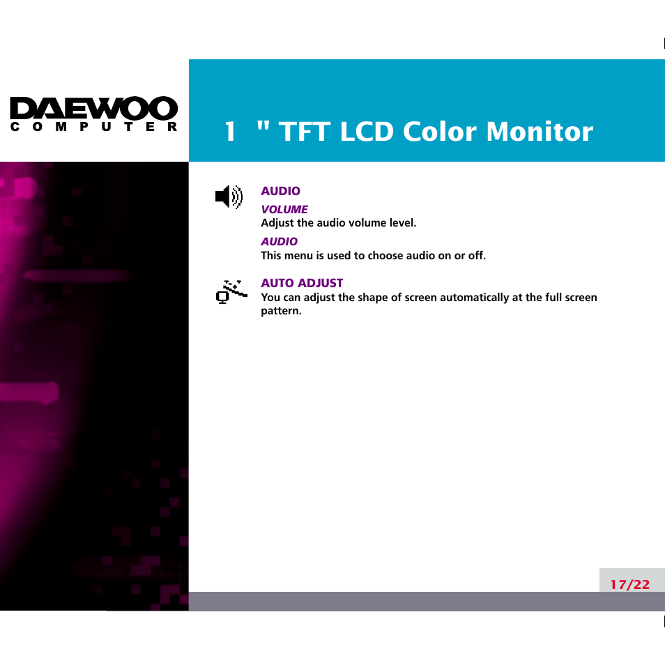 Daewoo F227B User Manual | Page 20 / 25