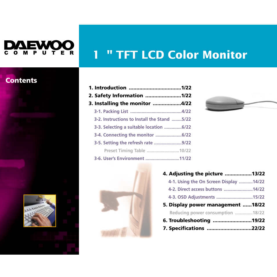 Daewoo F227B User Manual | Page 3 / 25