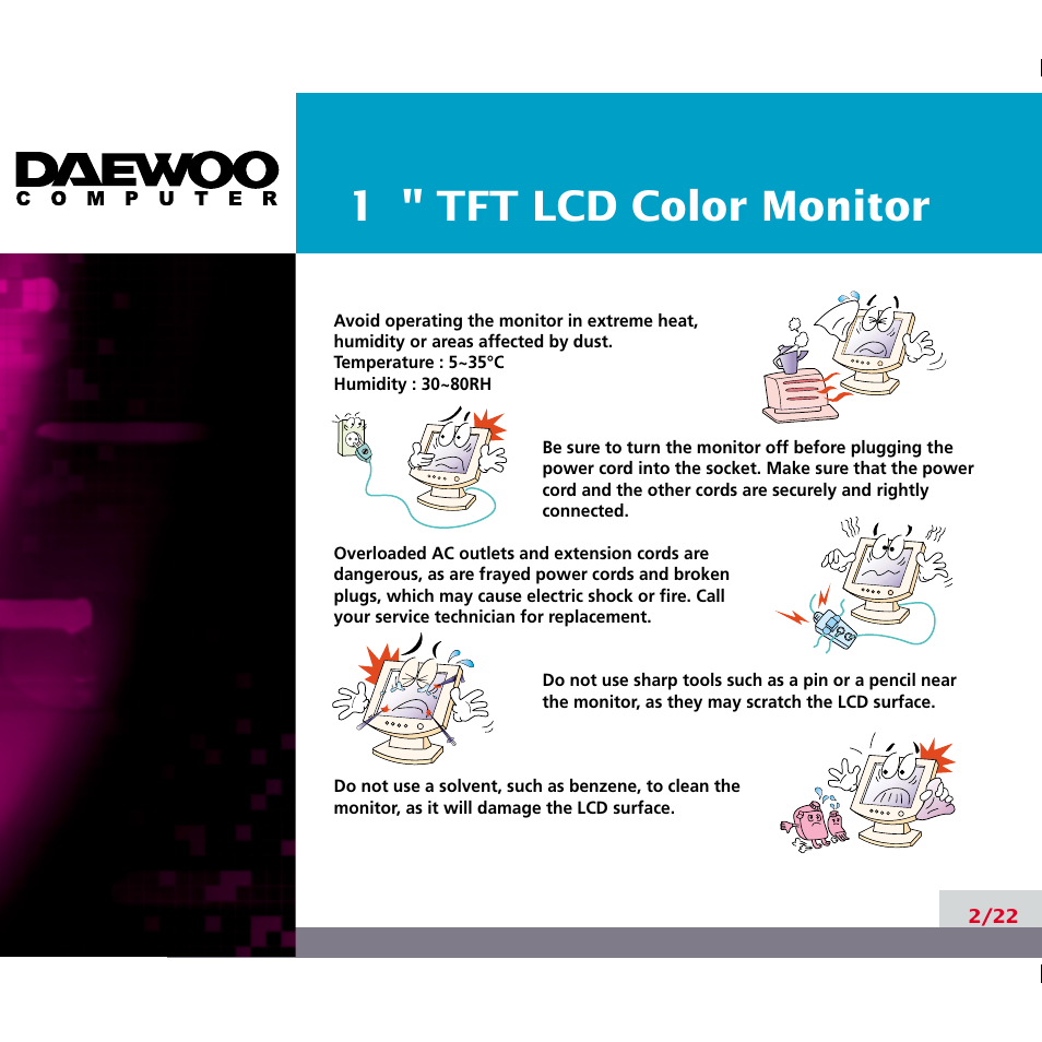 Daewoo F227B User Manual | Page 5 / 25