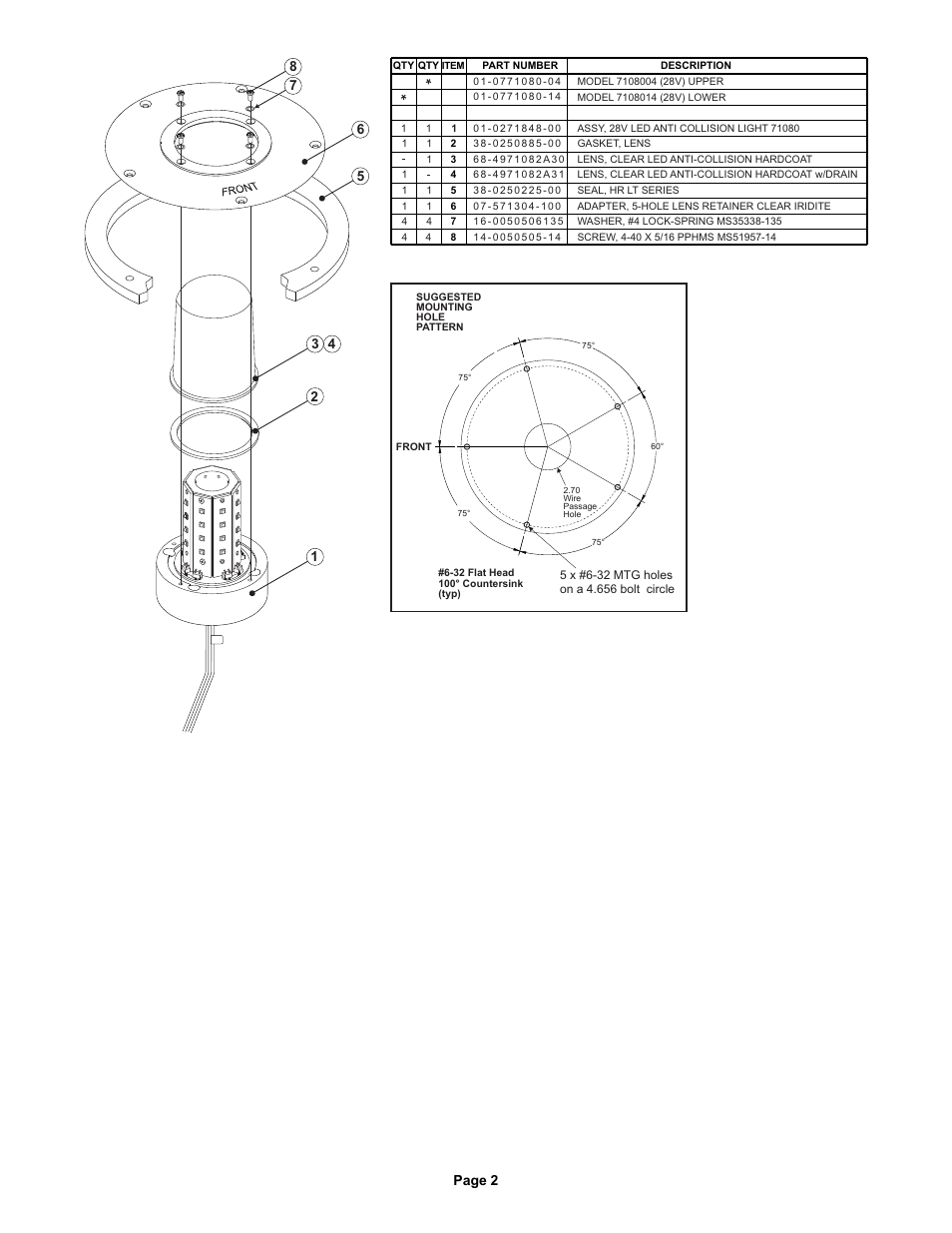 Page 2 | Whelen 7108004 User Manual | Page 2 / 2