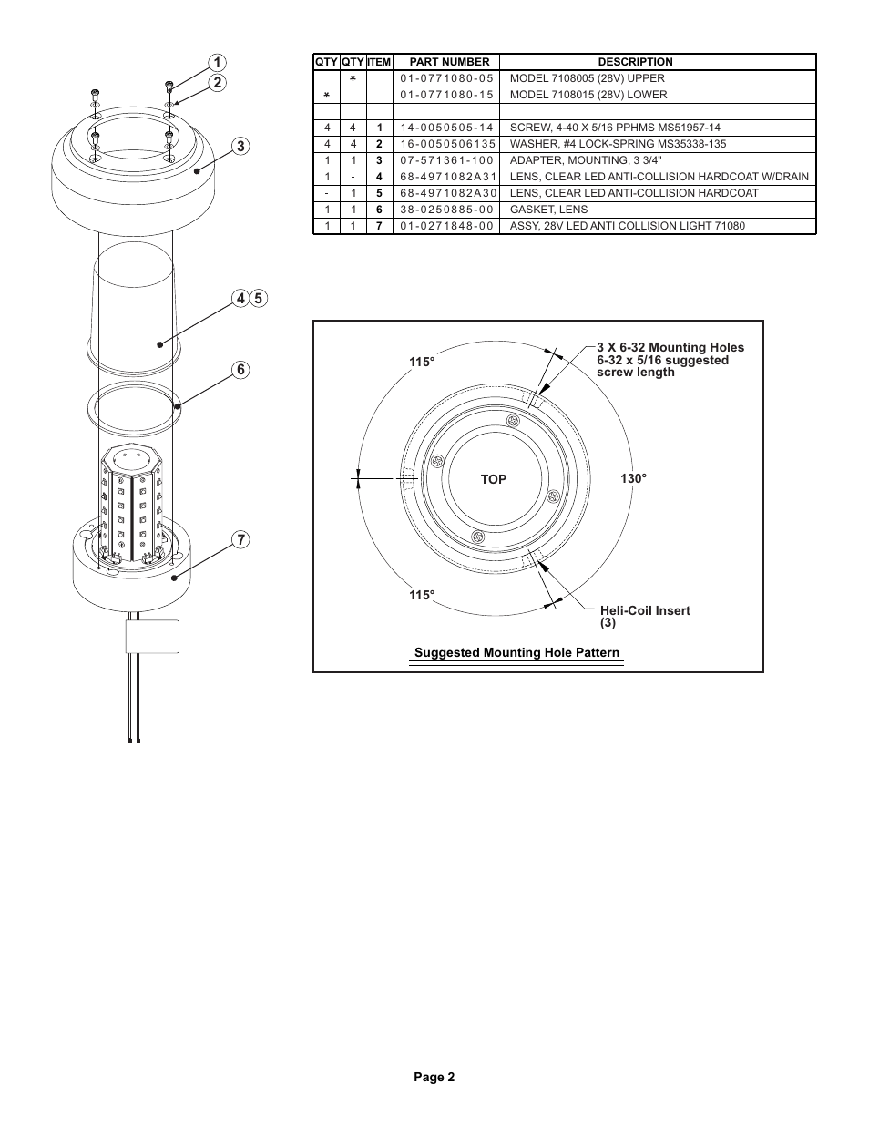 Whelen 7108005 User Manual | Page 2 / 2