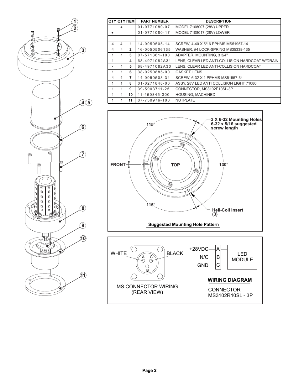 Whelen 7108007 User Manual | Page 2 / 2