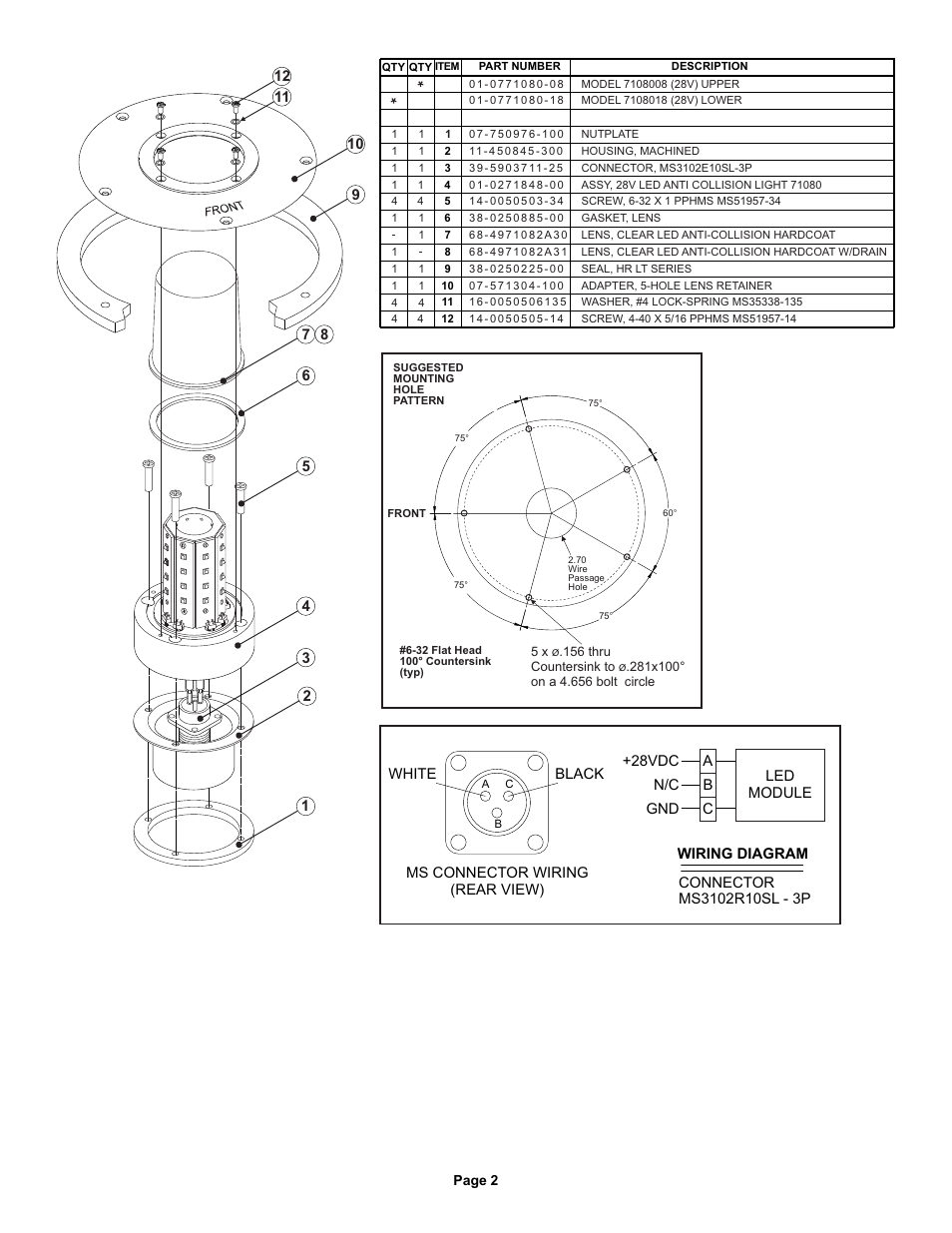 Whelen 7108008 User Manual | Page 2 / 2