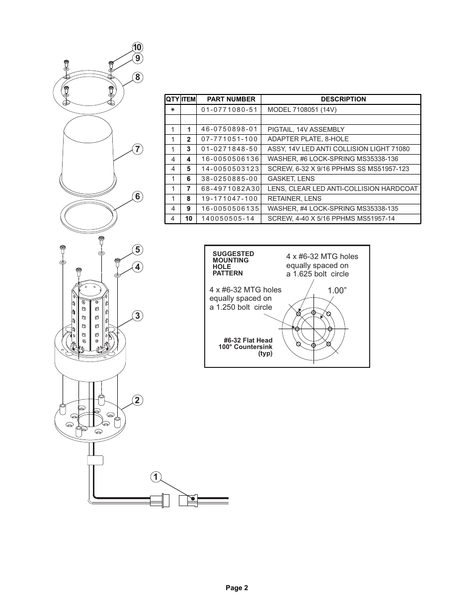 Whelen 7108051 User Manual | Page 2 / 2