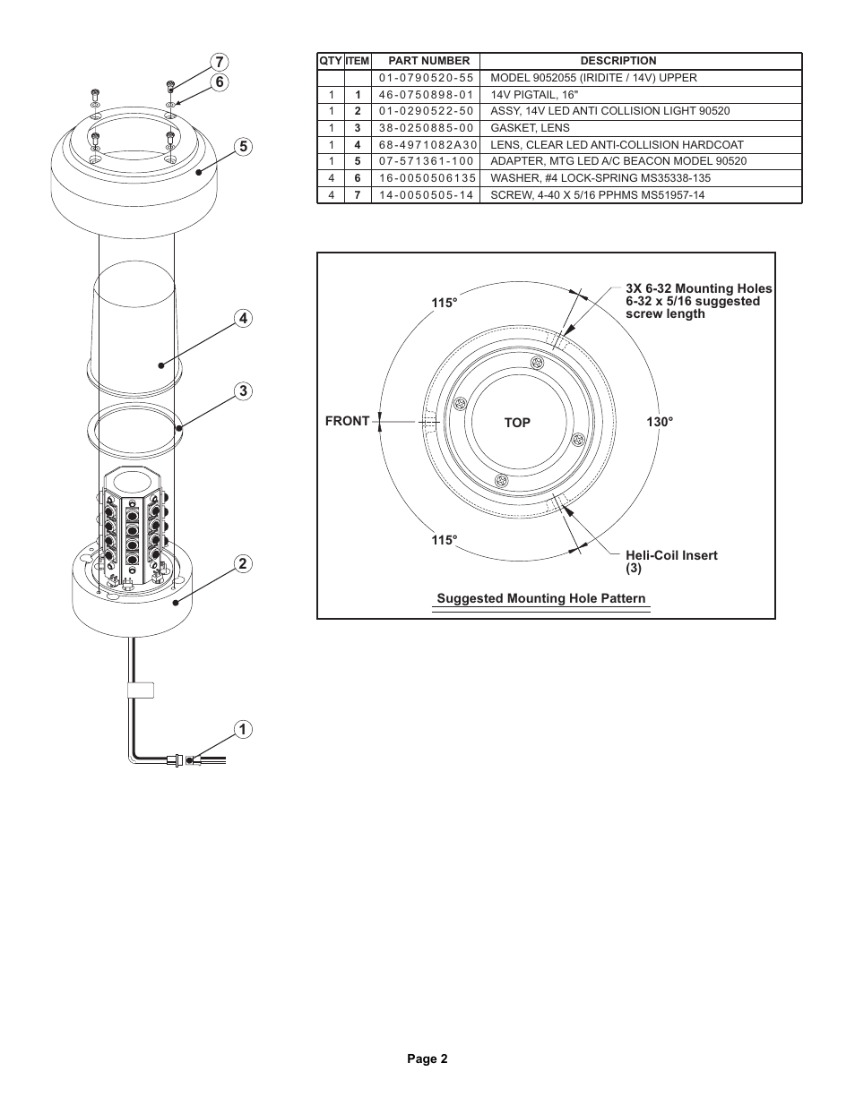 Whelen 9052055 User Manual | Page 2 / 2