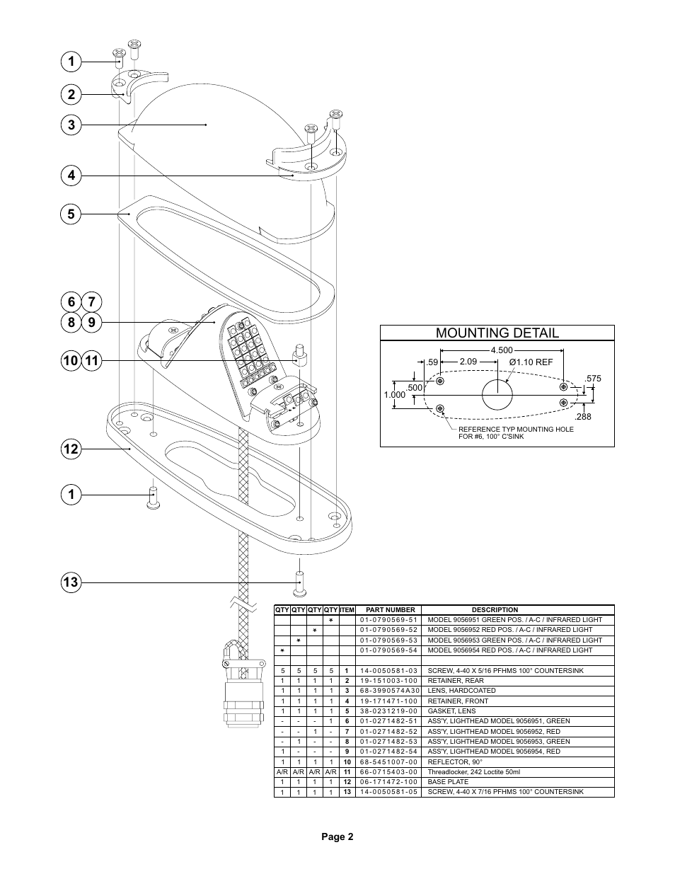 Page 2 | Whelen 9056951 User Manual | Page 2 / 2