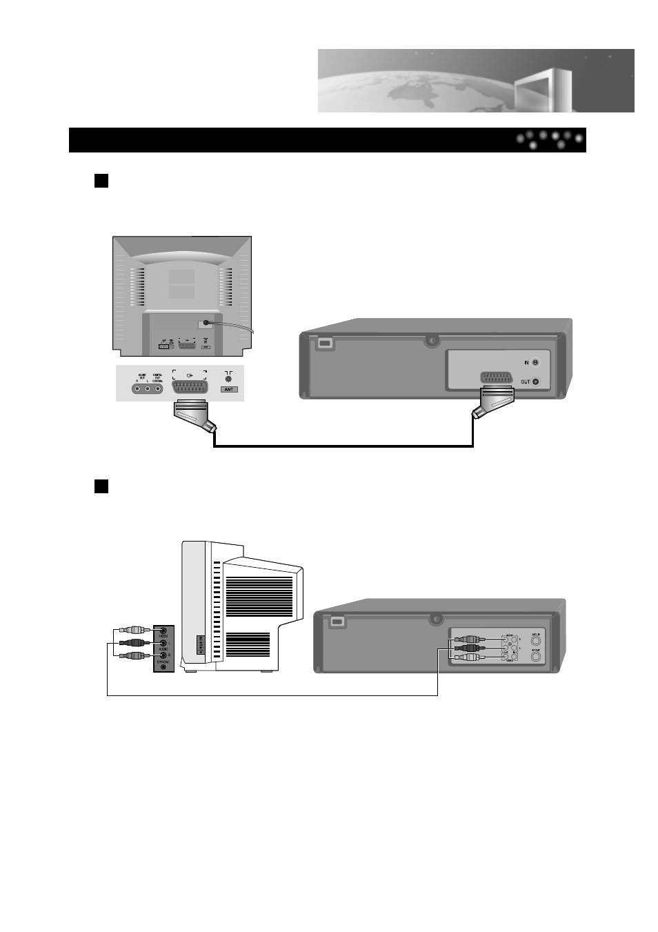 Connecting to a camcorder or other video player | Daewoo DDT-21H9 S User Manual | Page 12 / 54