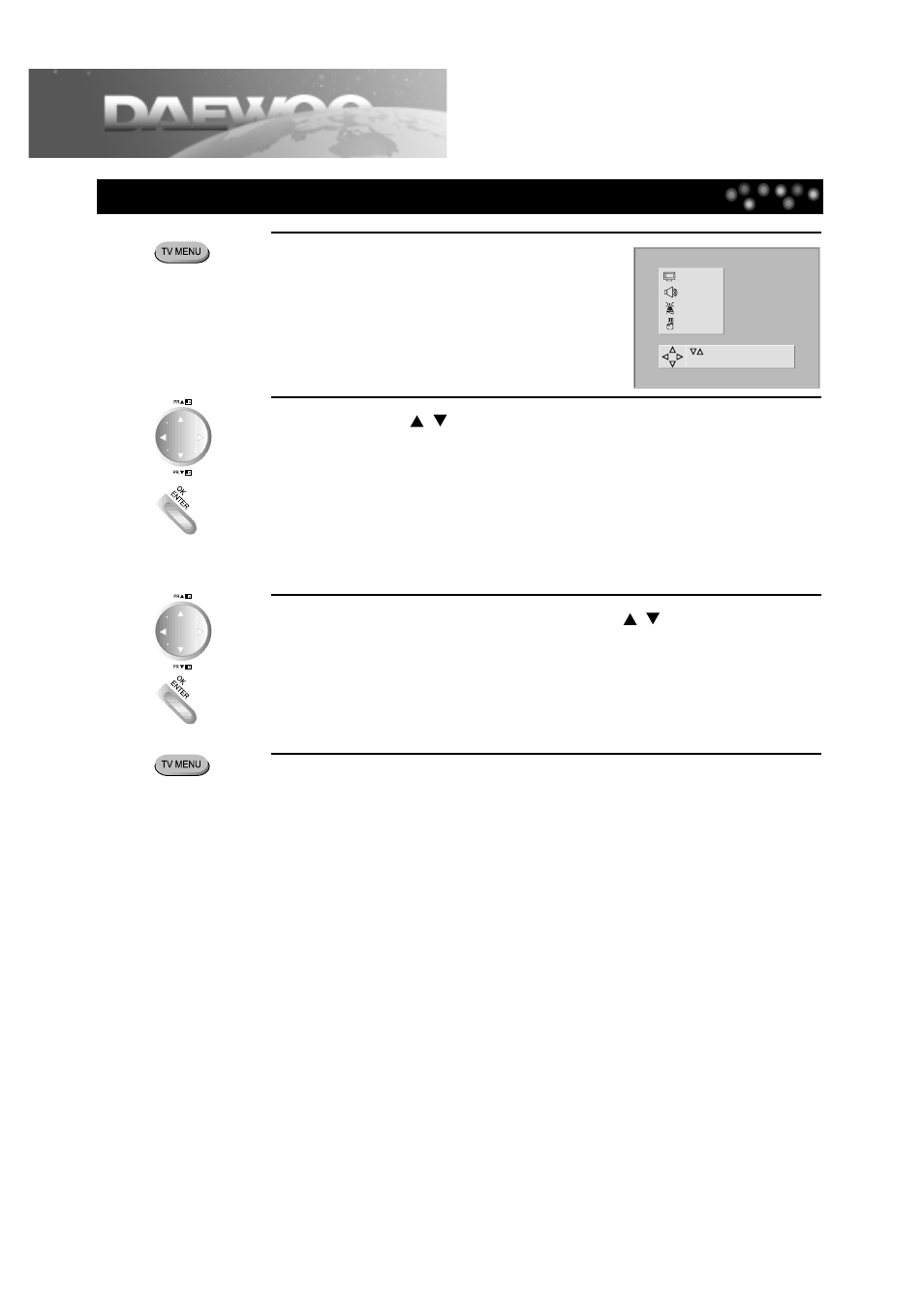 Setting tv | Daewoo DDT-21H9 S User Manual | Page 17 / 54