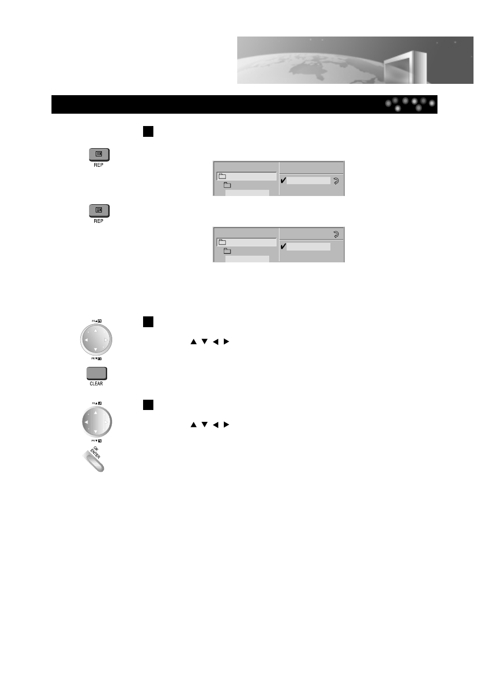 Playing an mp3 file repeatedly, Clearing mp3 files one by one, Clearing all the mp3 files in the program list | Playing an mp3 disc | Daewoo DDT-21H9 S User Manual | Page 42 / 54