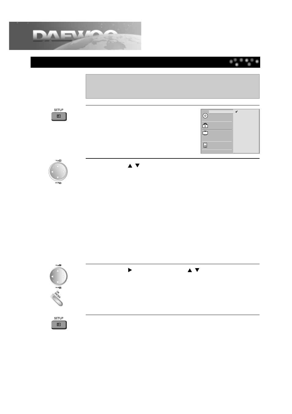 Initial settings | Daewoo DDT-21H9 S User Manual | Page 43 / 54