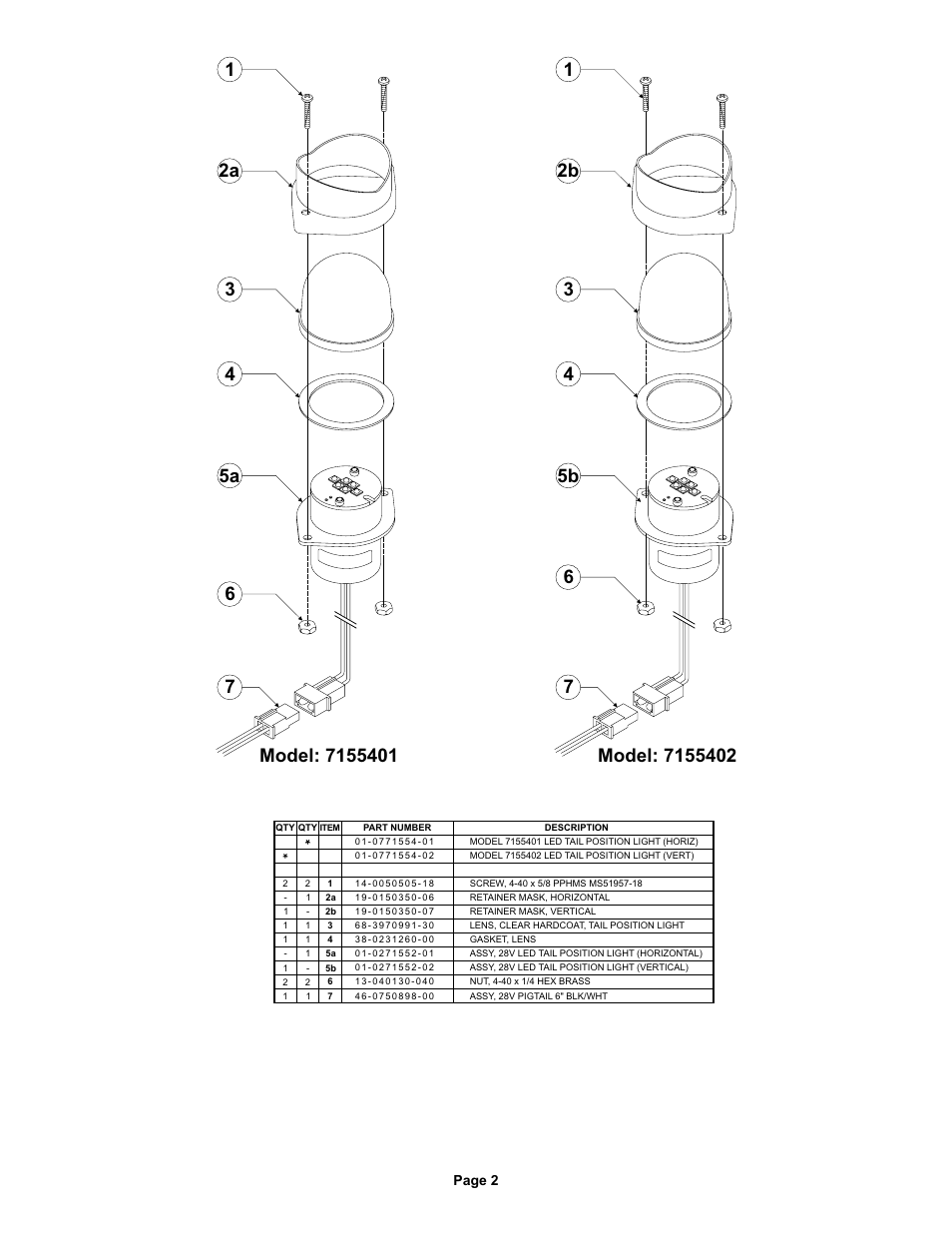 Whelen 7155401 User Manual | Page 2 / 2