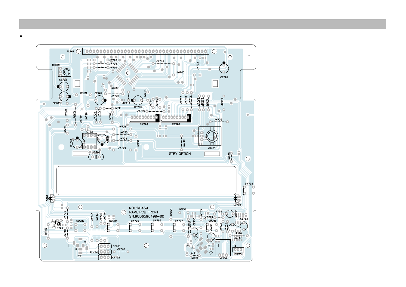 Printed circuit diagram | Daewoo RD-400 User Manual | Page 38 / 62