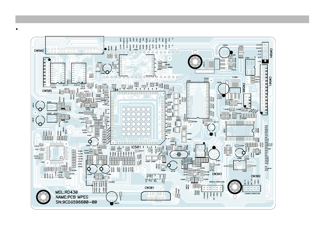 Printed circuit diagram | Daewoo RD-400 User Manual | Page 42 / 62