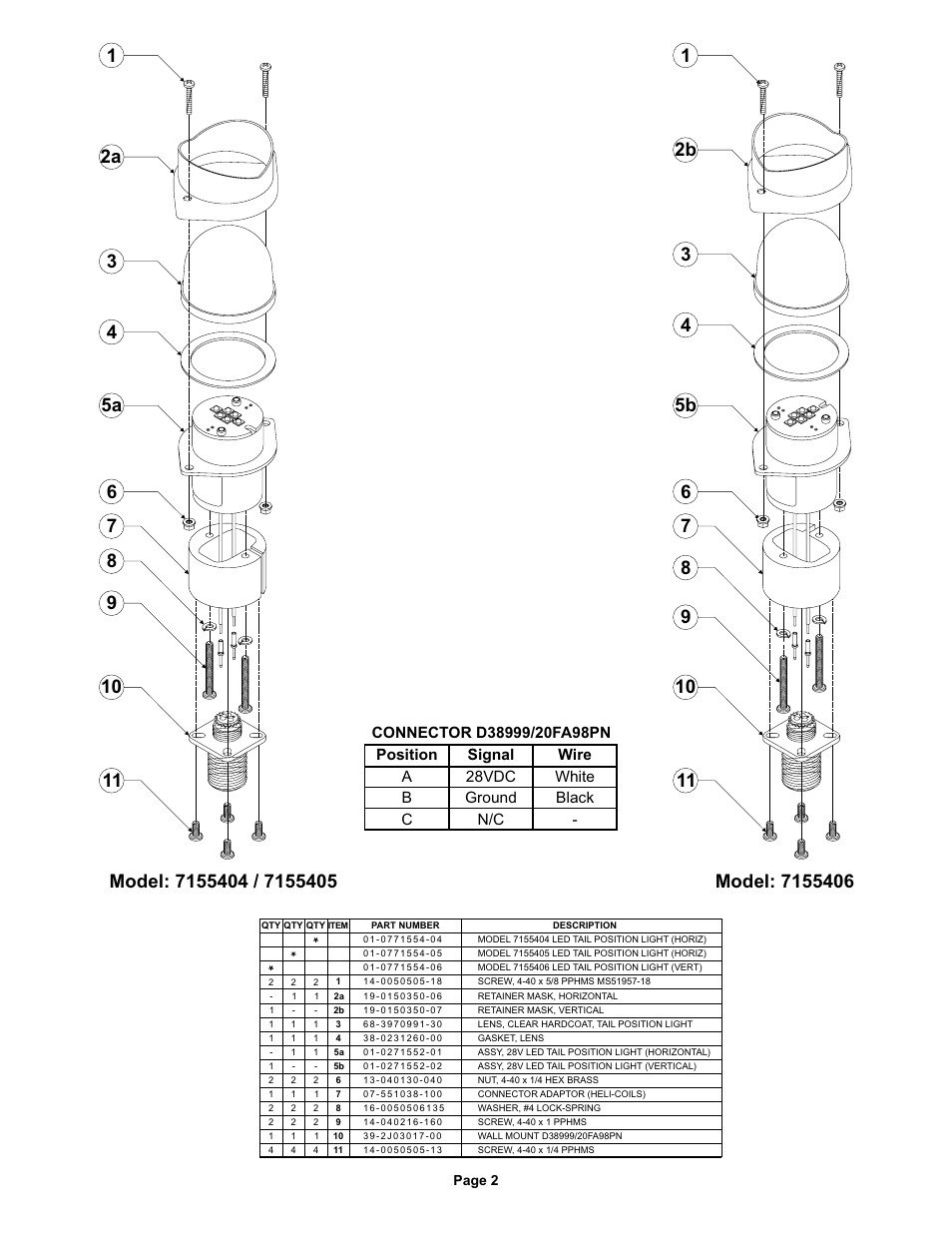 Whelen 7155404 User Manual | Page 2 / 2