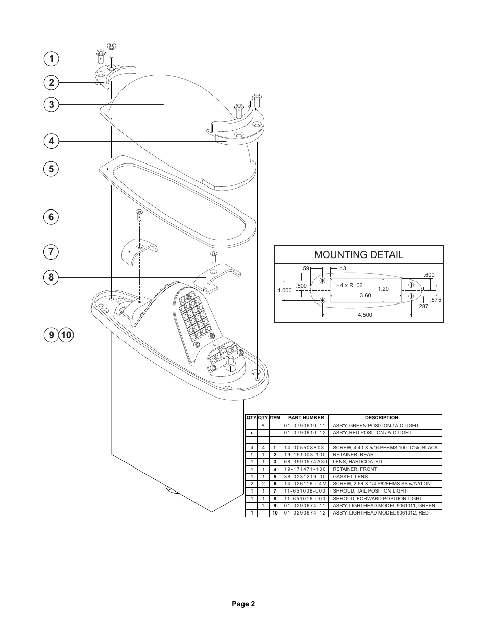 Whelen 9061011 User Manual | Page 2 / 2