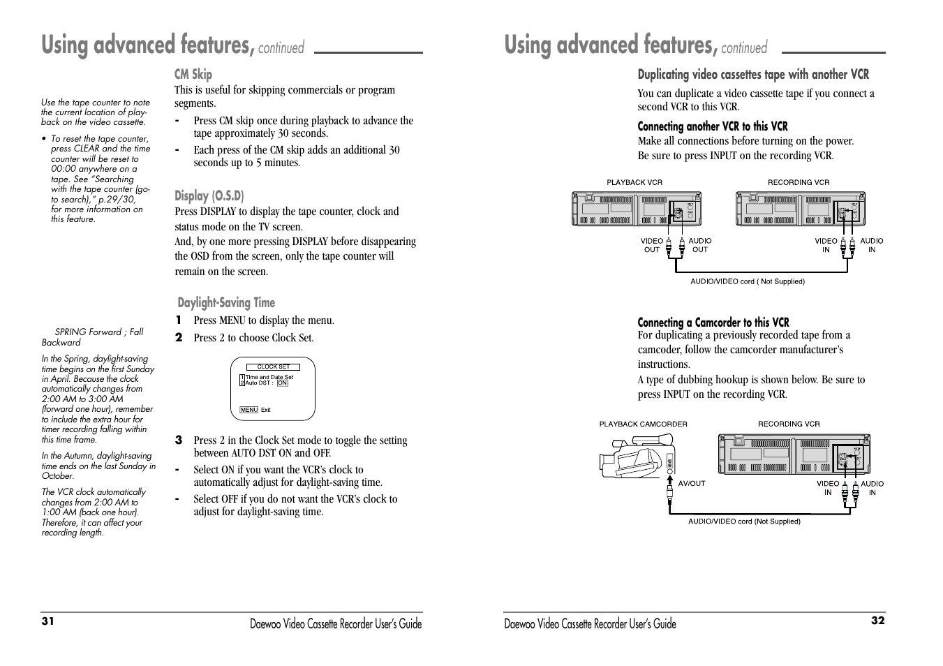 Using advanced features, Continued | Daewoo DV-T5DN User Manual | Page 19 / 22