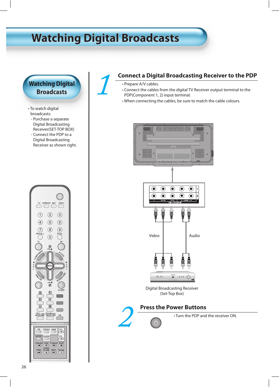 Watching digital broadcasts | Daewoo DT-42A1 User Manual | Page 25 / 72