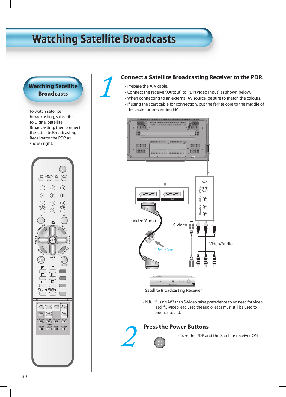 Watching satellite broadcasts | Daewoo DT-42A1 User Manual | Page 29 / 72