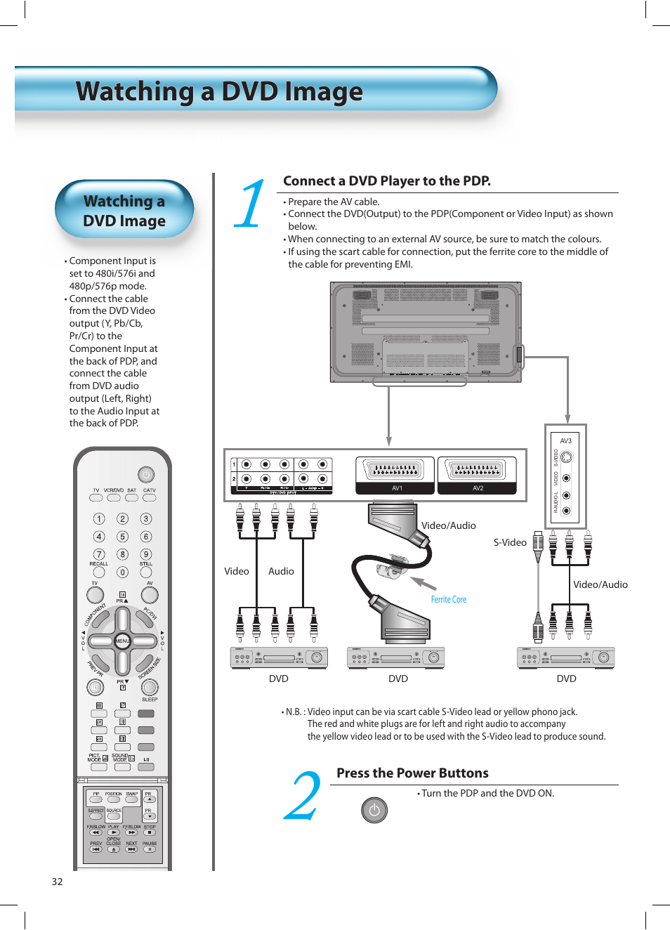 Watching a dvd image | Daewoo DT-42A1 User Manual | Page 31 / 72