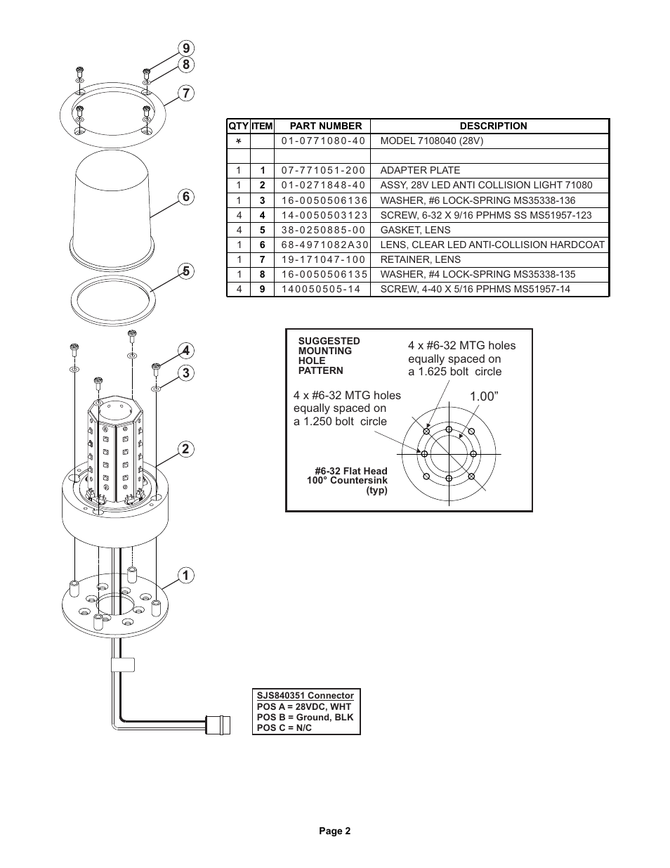 Whelen 7108040 User Manual | Page 2 / 2