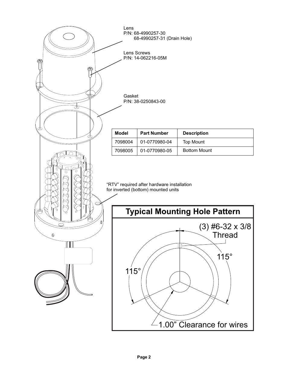 Whelen 7098004 User Manual | Page 2 / 2