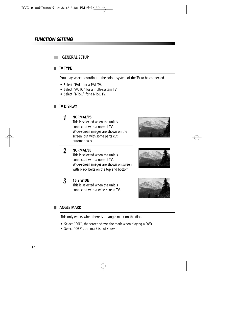 Daewoo DVG-9100N User Manual | Page 31 / 37