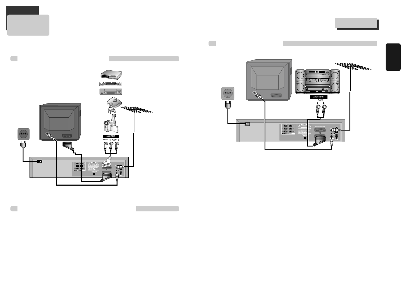 Connecting with other equipment, Rear-r | Daewoo DCR-9120 User Manual | Page 10 / 37