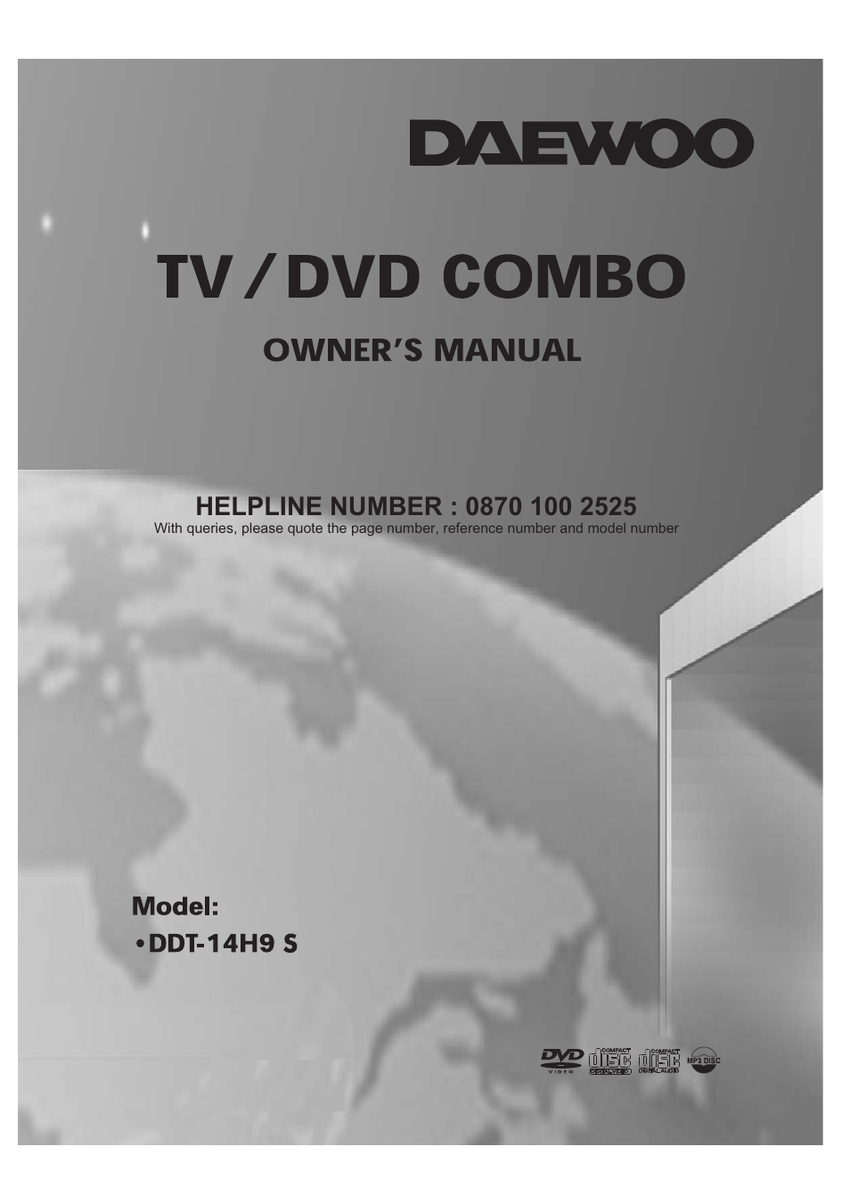 Daewoo DDT-14H9 S User Manual | 44 pages