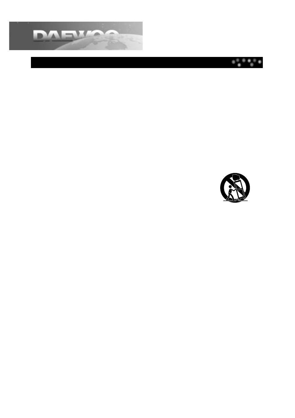 Important safeguards | Daewoo DDT-14H9 S User Manual | Page 2 / 44