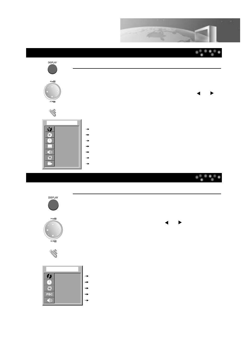 Confirming the current play mode on screen, Confirming the current dvd disc mode, Confirming the current svcd disc mode | Daewoo DDT-14H9 S User Manual | Page 29 / 44
